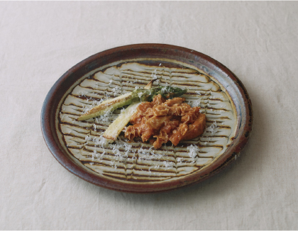 トリッパ(牛の胃袋)のローマ風トマト煮